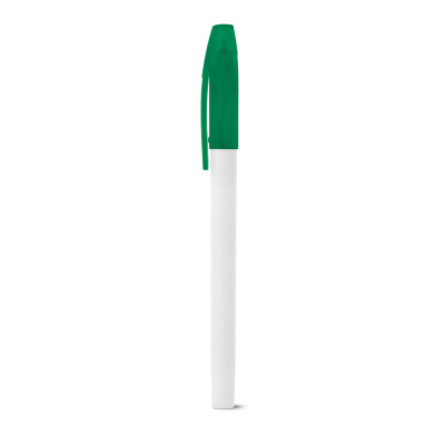 Kemični svinčnik z belim ohišjem in barvnim pokrovčkom