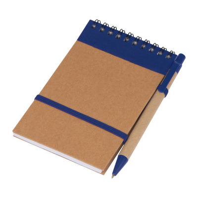 Beležka „to do“ A6 in kem. svinčnik iz recikliranega papirja 90x144x9 mm, 70 listni blok