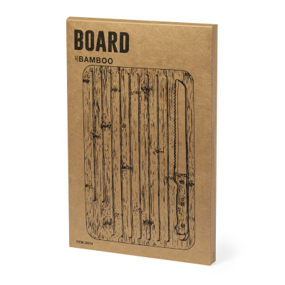 Kuhinjska deska iz bambusa, skupaj z nožem