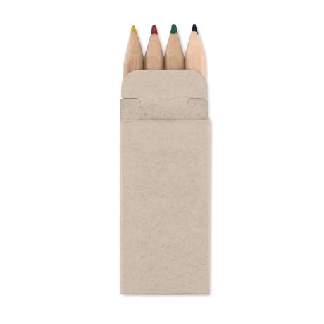 4 mini barvni svinčniki v kartonski škatli