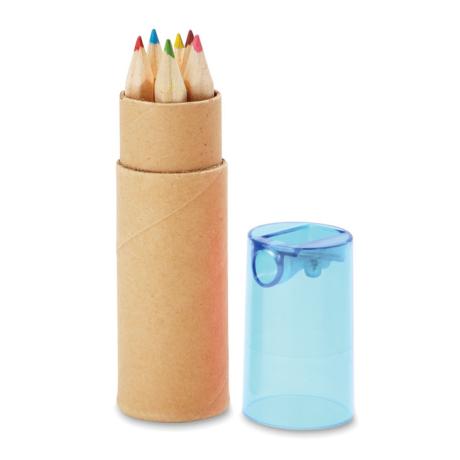 6 kosov barvnih svinčnikov s šilčkom