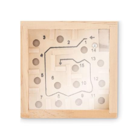 Igra labirint iz borovega lesa