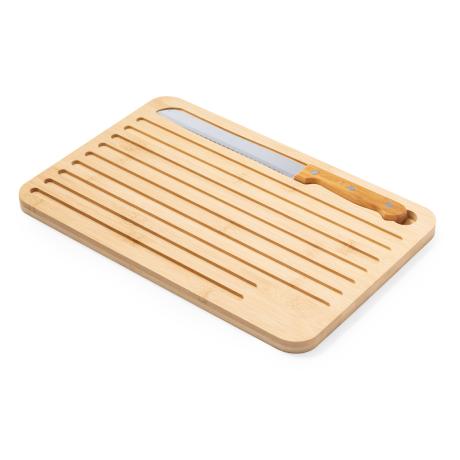 Kuhinjska deska iz bambusa, skupaj z nožem