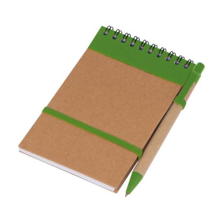 Beležka „to do“ A6 in kem. svinčnik iz recikliranega papirja 90x144x9 mm, 70 listni blok