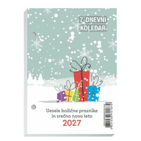 NAMIZNI TEDENSKI VLOŽEK ZA KOLEDAR S PLEKSI STENO 2027